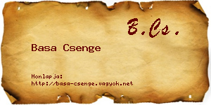 Basa Csenge névjegykártya